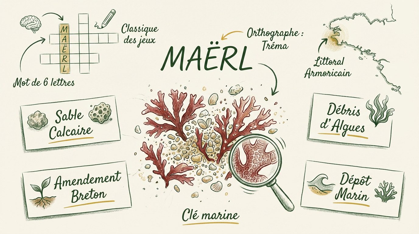 Infographie sur le maërl, le sable calcaire breton