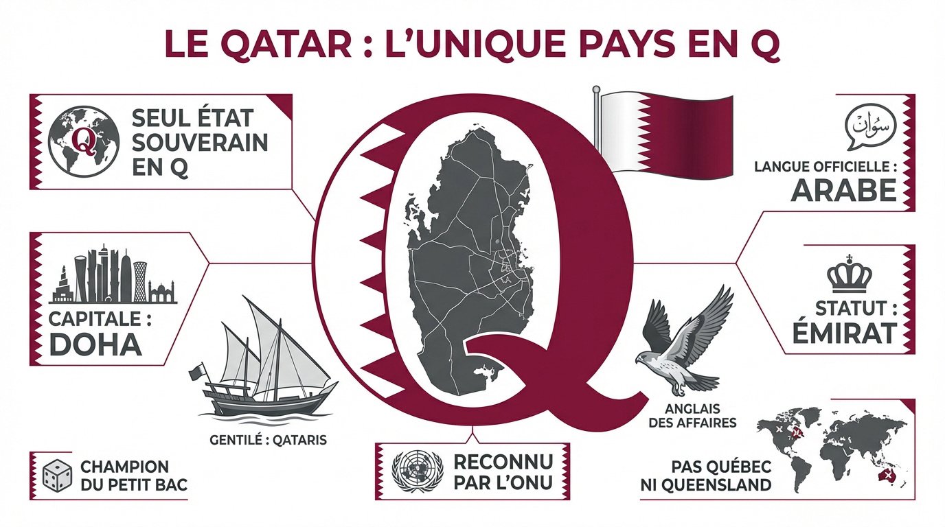 Drapeau du Qatar devant les gratte-ciels de Doha