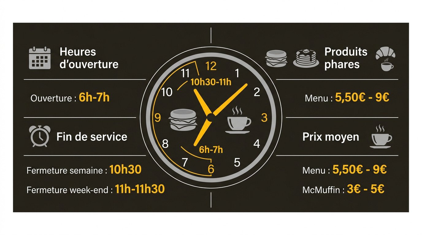 Plateau petit-déjeuner McDonald's avec McMuffin et café