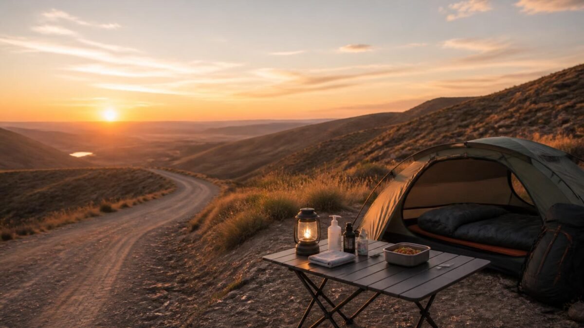 Étape reposante en road-trip outdoor : spot et couchage
