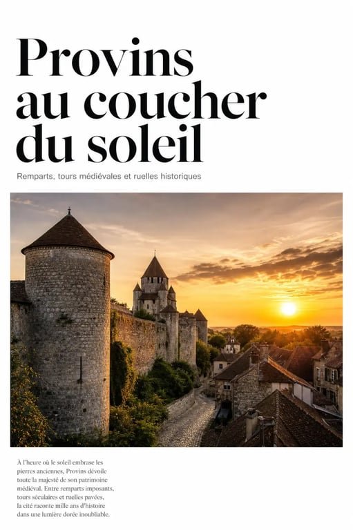 Organiser un week-end nature et patrimoine en Seine-et-Marne : Provins et son patrimoine médiéval