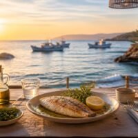Où manger après la pêche en bord de mer : vue et fraicheur