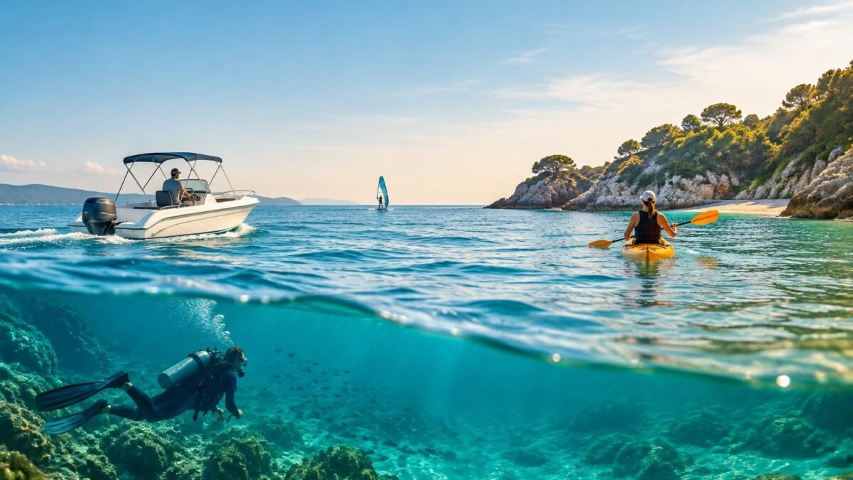 Activités nautiques selon votre escale et votre niveau