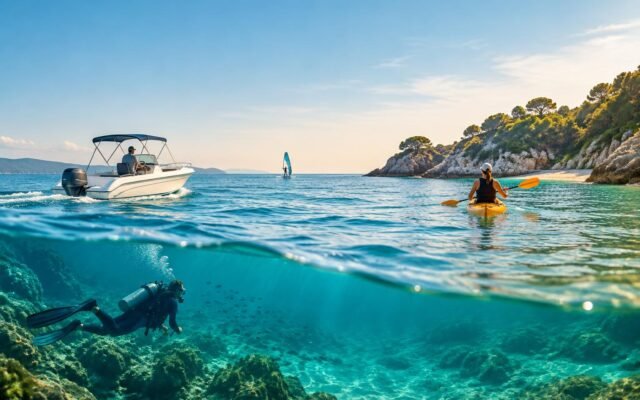 Activités nautiques selon votre escale et votre niveau