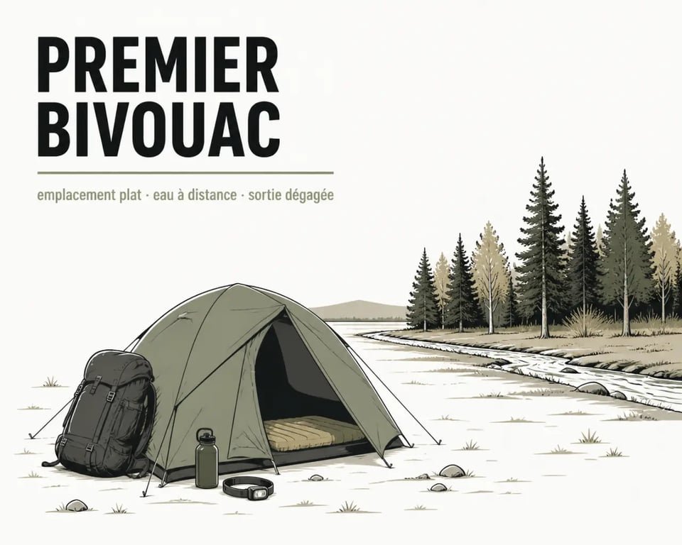 Préparer son premier bivouac sauvage en pleine nature : installation d’un bivouac sûr au crépuscule
